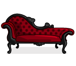 Victorian Crimson Couch