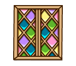 Pastel Stained Glass Window