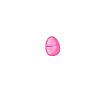 Pink Plastic Easter Egg