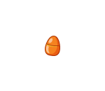 Orange Plastic Easter Egg