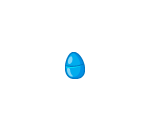 Blue Plastic Easter Egg