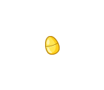 Yellow Plastic Easter Egg
