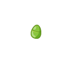 Green Plastic Easter Egg