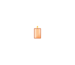 P&B Peach Pillar Candle