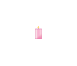 P&B Pink Pillar Candle