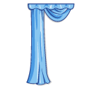 Royal Blue Satin Drape