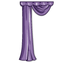 Amethyst Satin Drape