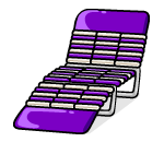 Purple Trifold Lounger