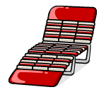 Red Trifold Lounger