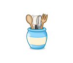 Blueberry Utensil Jar