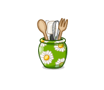 Daisy Utensil Jar