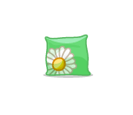 P&B Mint Daisy Pillow