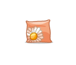 P&B Orange Daisy Pillow