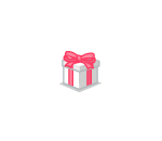 White and Pink Present Box