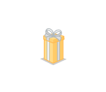 Tall Yellow Present Box