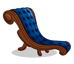 Victorian Sapphire Chaise