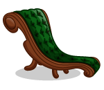 Victorian Emerald Chaise