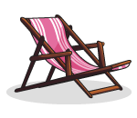 Pink Beach Lounger