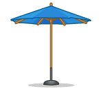 Cerulean Outdoor Umbrella