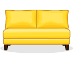 P&B Summer Yellow Couch