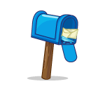 Blue Mail Receptacle