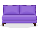 P&B Summer Purple Couch