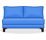 P&B Summer Blue Couch