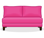 P&B Summer Pink Couch