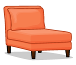 P&B Summer Orange Chair