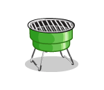 Green Portable BBQ