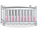 Pink Blanket Crib