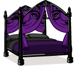 Gothic Purple Bed