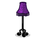 Fringey Purple Lamp