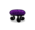 Purple Floral Stool