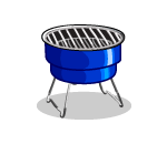 Blue BBQ Grill