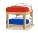 Fluffy Bunk Bed