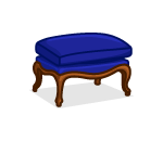 Vintage Sapphire Ottoman