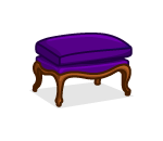 Vintage Plum Ottoman