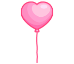 Pink Heart Balloon