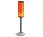 Skinny Orange Lamp