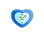 Blue Heart Clock