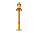 Brass Street Lamp