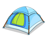 Blue Camping Tent