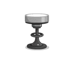 White Steel Barstool