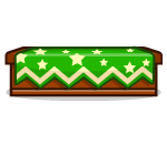 Green Star Draped Counter