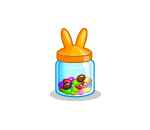 Orange Bunny Jar