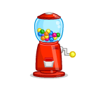 Red Gumball Machine