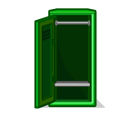 Open Green School Locker