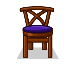 Basic Wood and Purple Chair