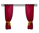 Radiant Red Curtains